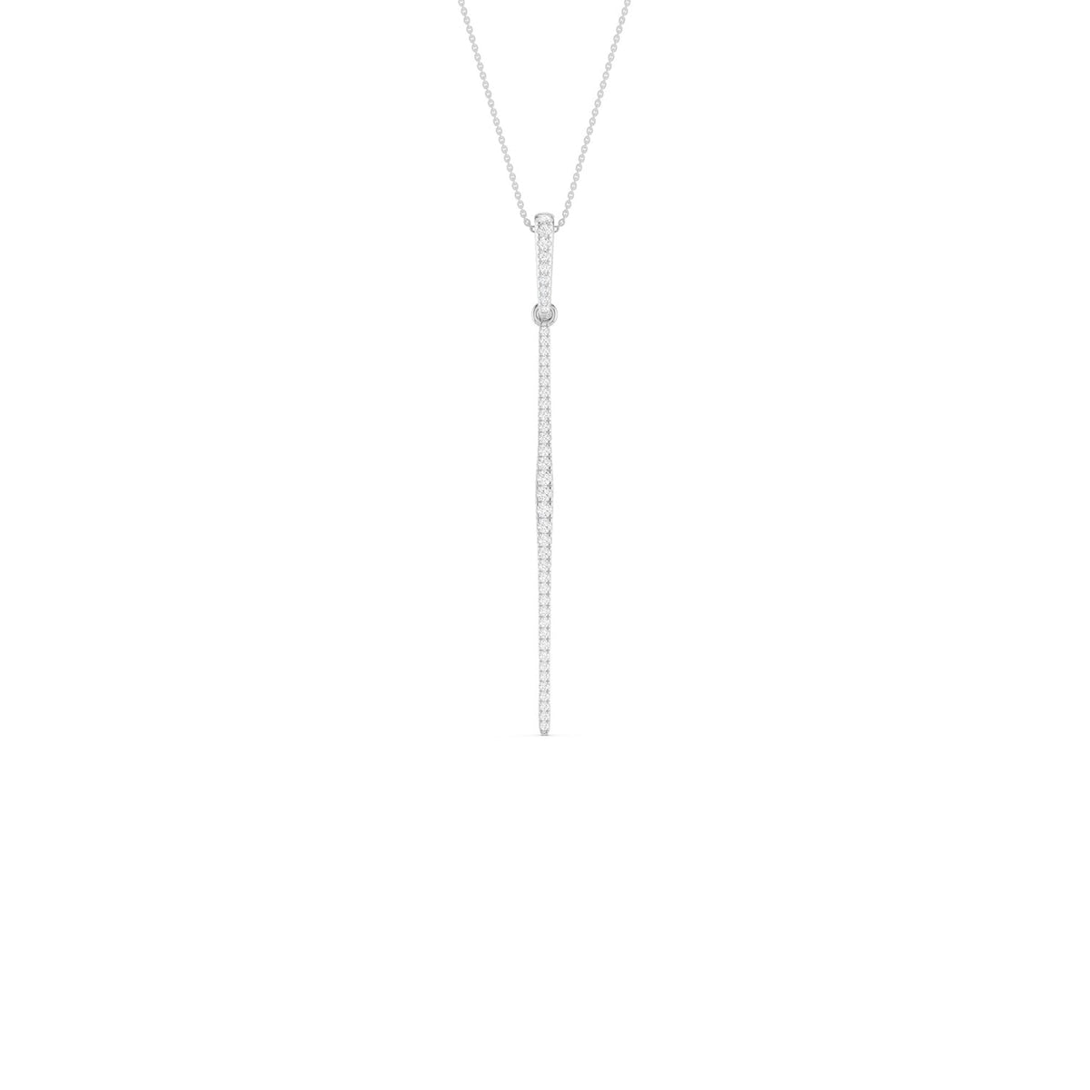 Tapering Linear Bar Necklace