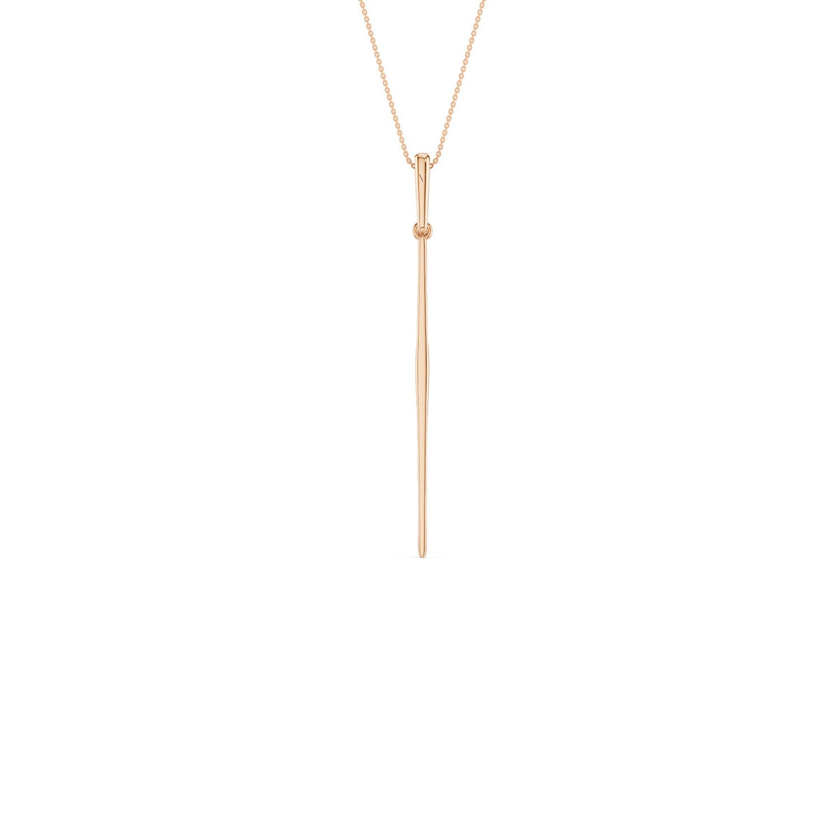 Tapering Linear Bar Necklace