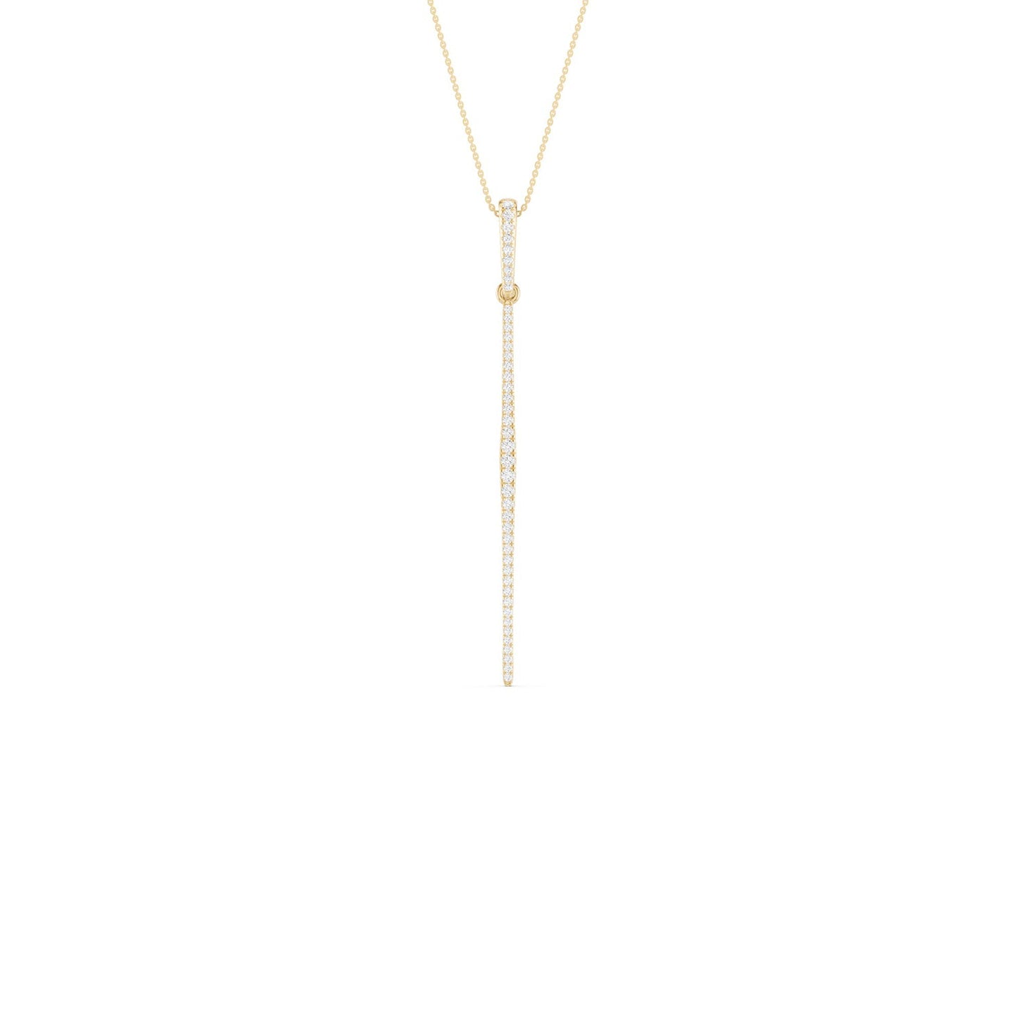 Tapering Linear Bar Necklace