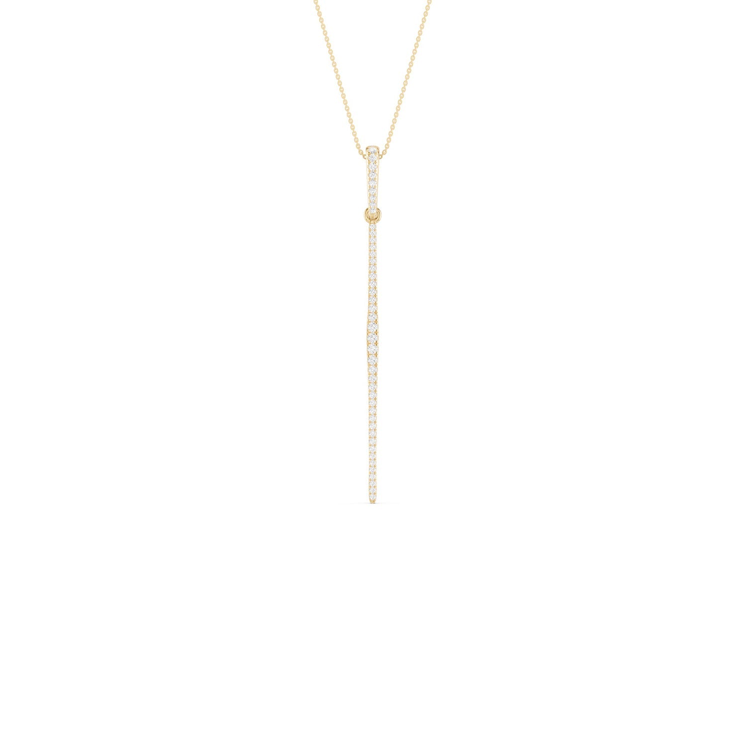 Tapering Linear Bar Necklace