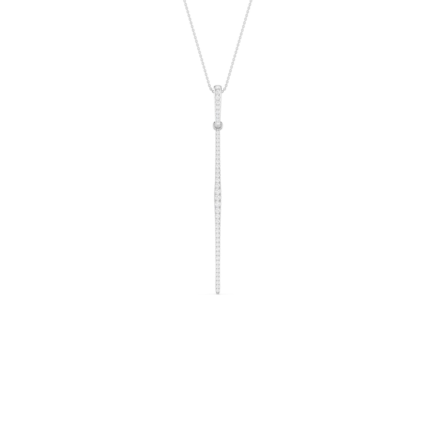 Tapering Linear Bar Necklace