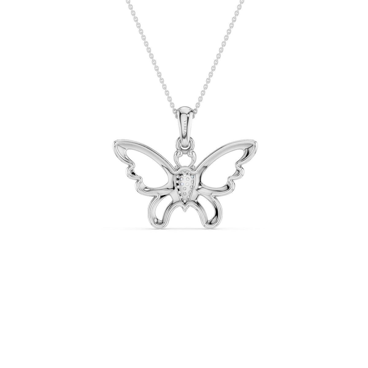 Butterfly Flutter Silhouette Pendant