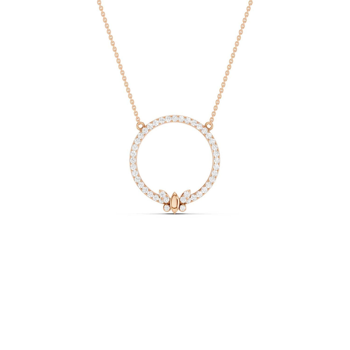 Butterfly Circular Silhouette Pendant