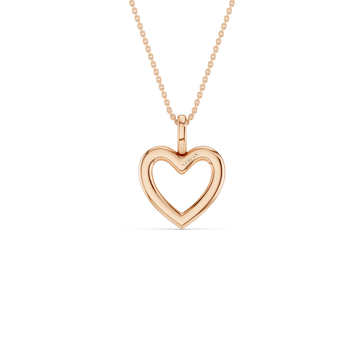 Heart Silhouette Drop Necklace