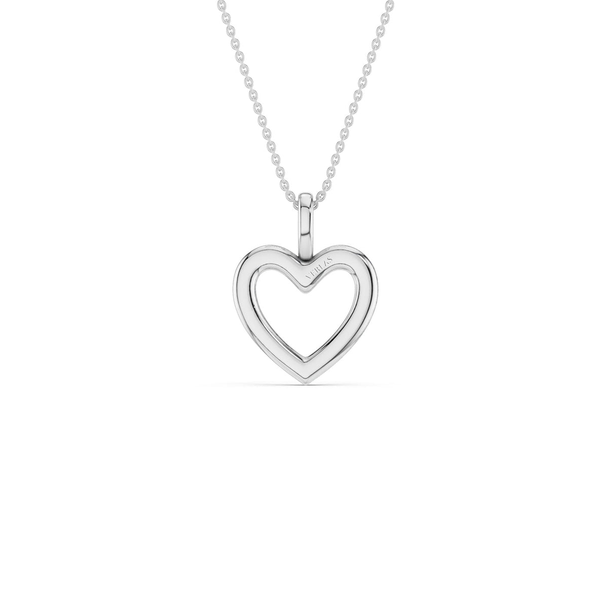 Heart Silhouette Drop Necklace