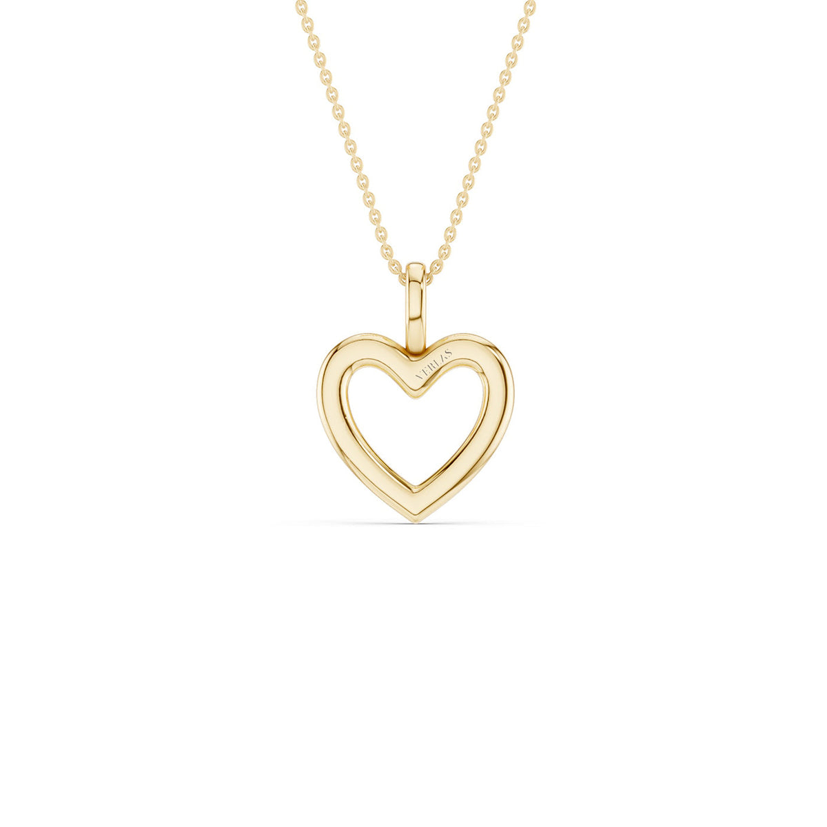 Heart Silhouette Drop Necklace