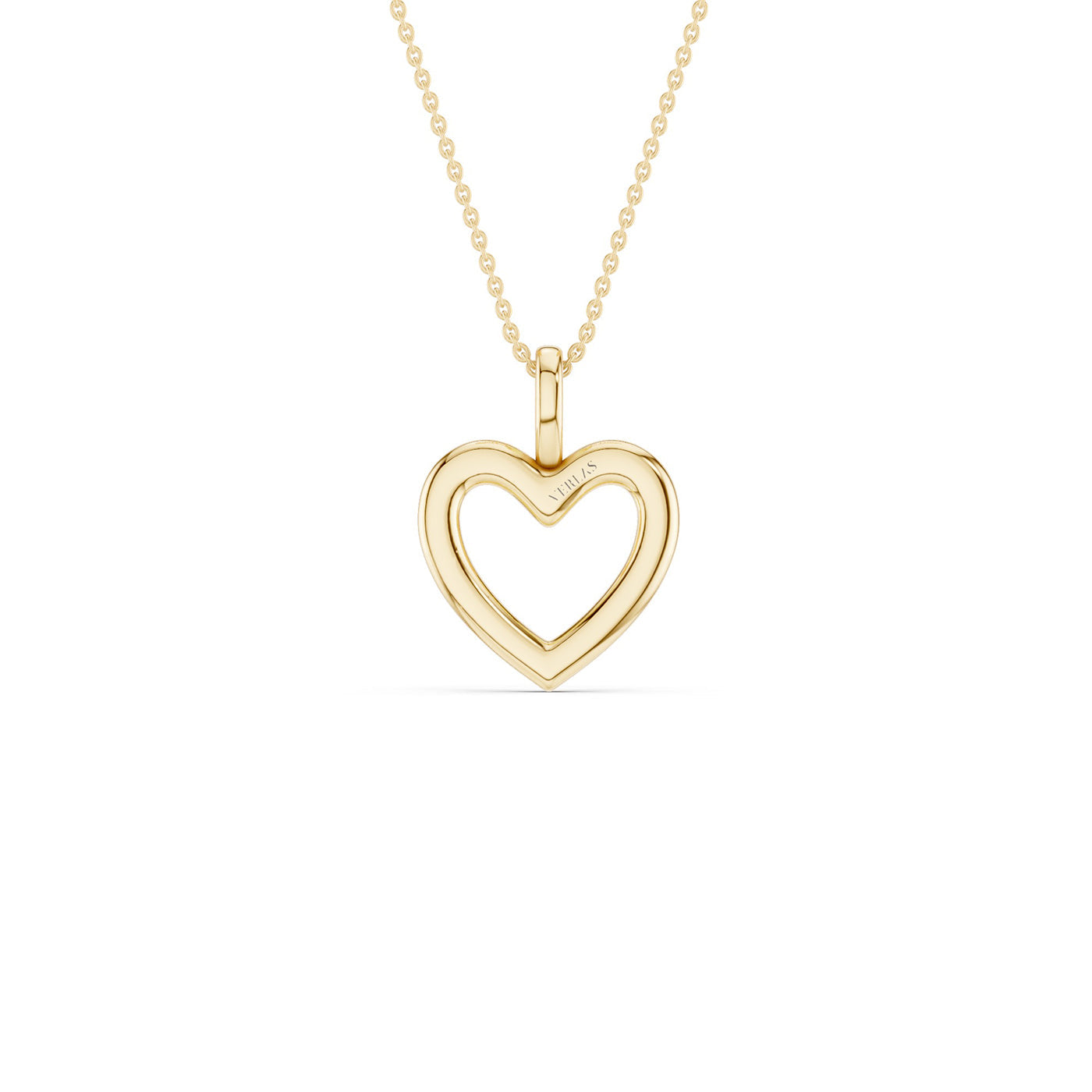 Heart Silhouette Drop Necklace