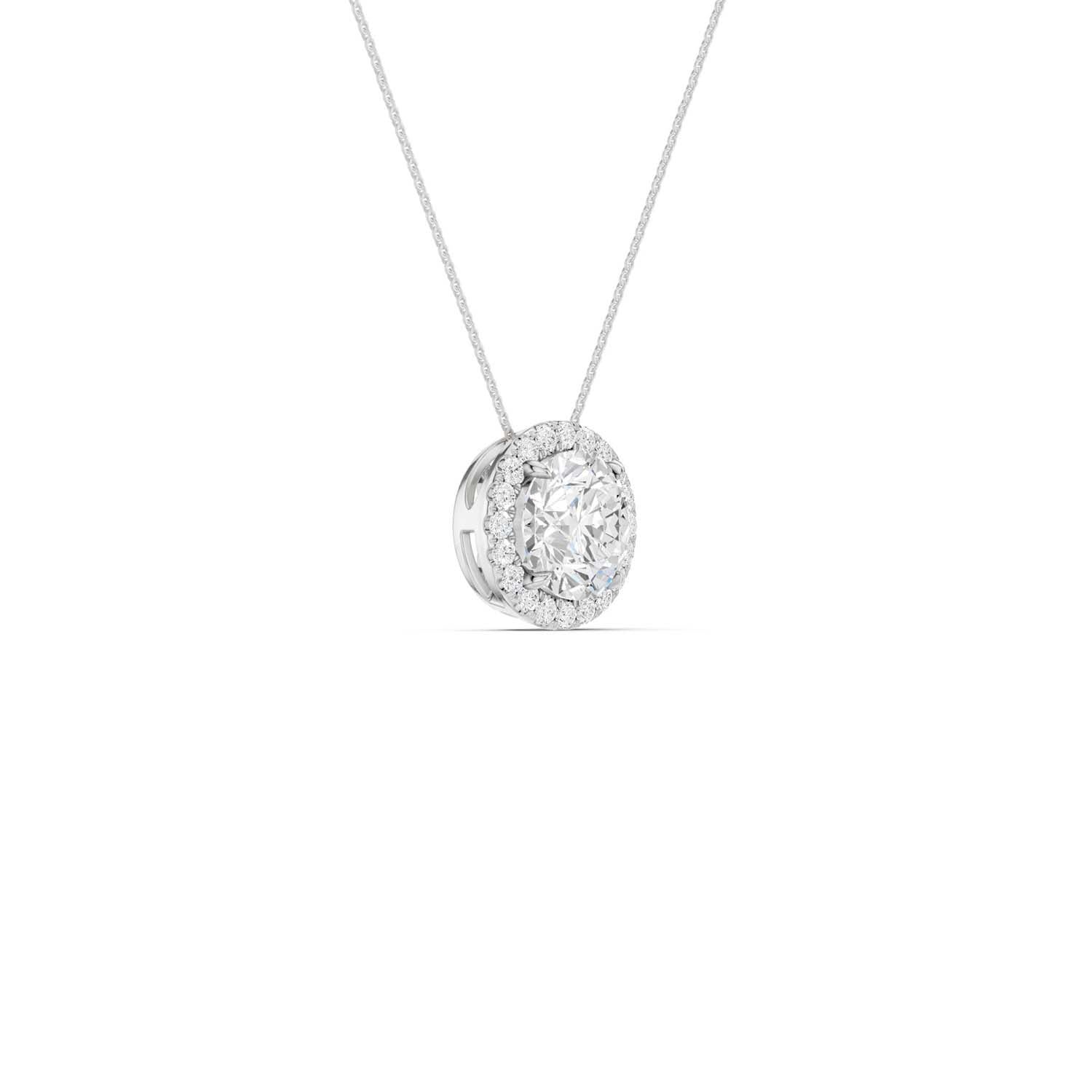 Round Halo Pendant