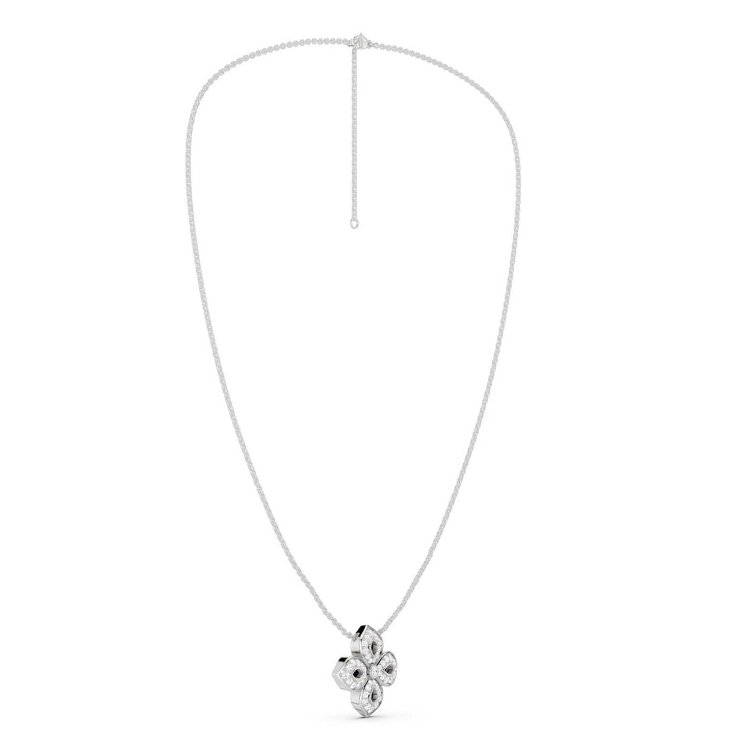La Fleur Diamond Silhouette Necklace