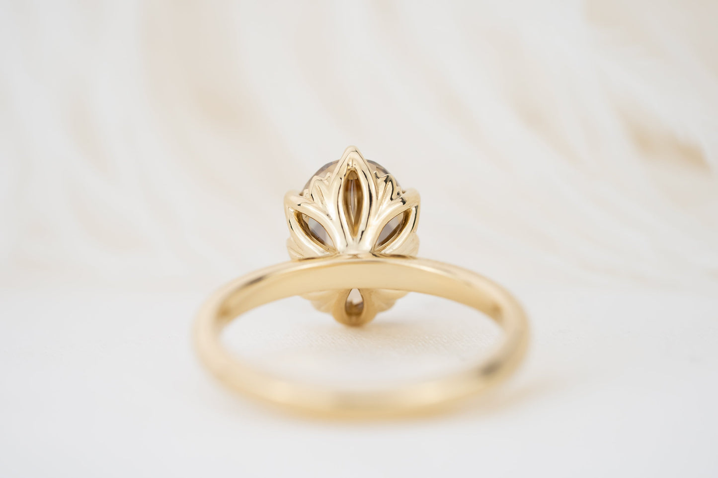 The Secret Garden Ring | 3.08 CT Oval Cut Brown Diamond