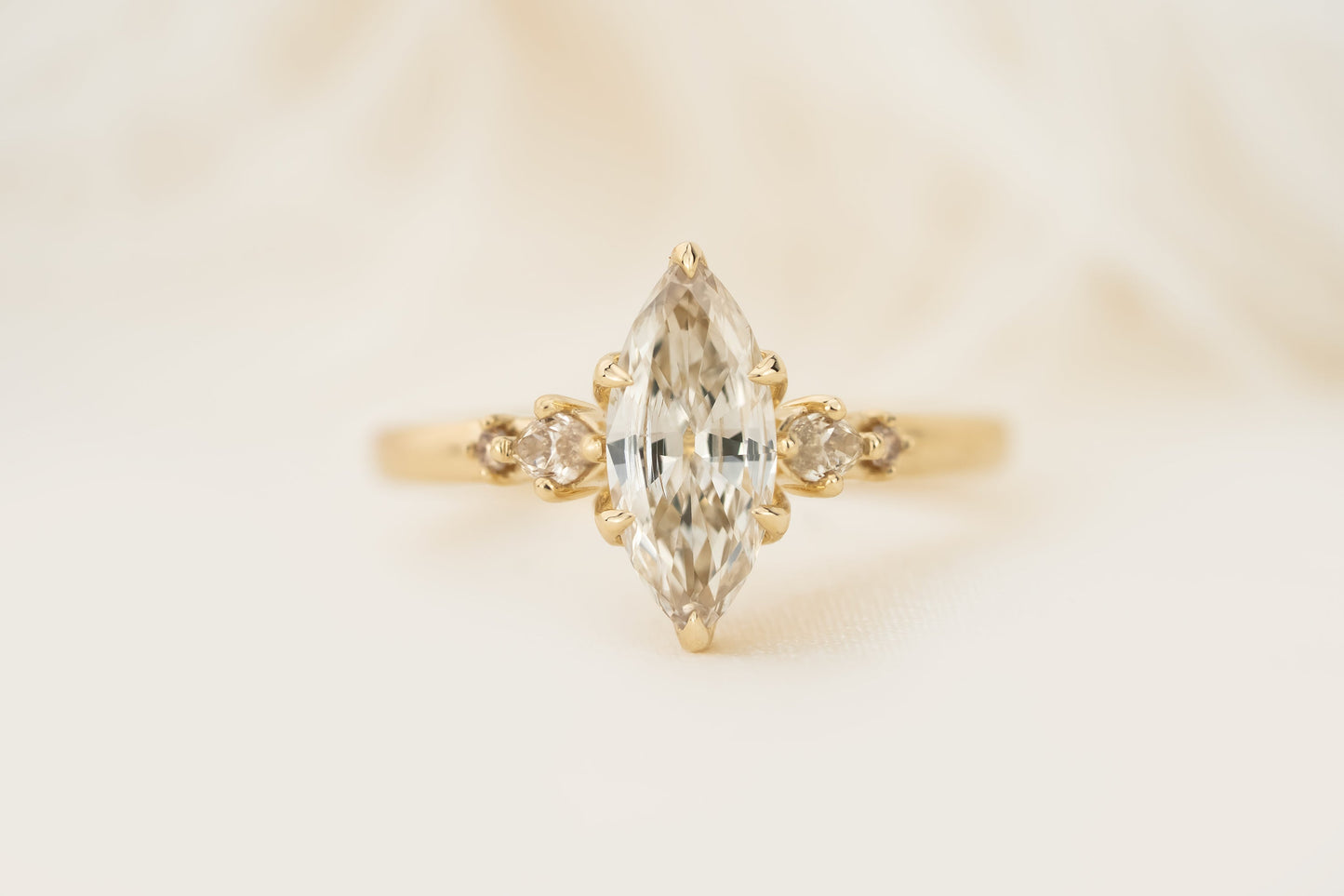 The Skye Ring | 1.05 CT Marquise Champagne Diamond