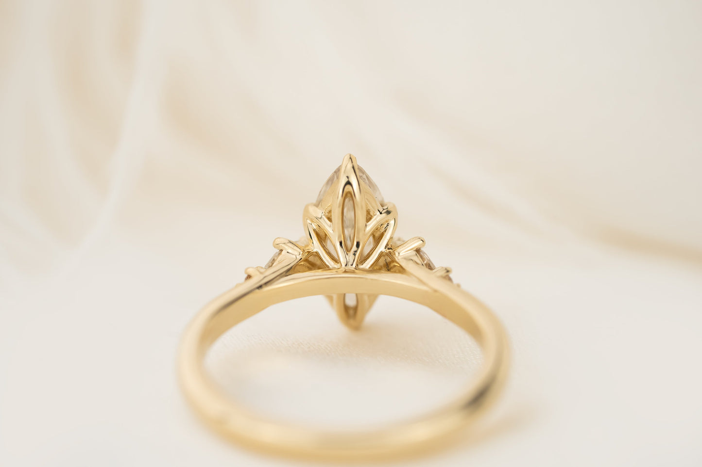 The Skye Ring | 1.05 CT Marquise Champagne Diamond