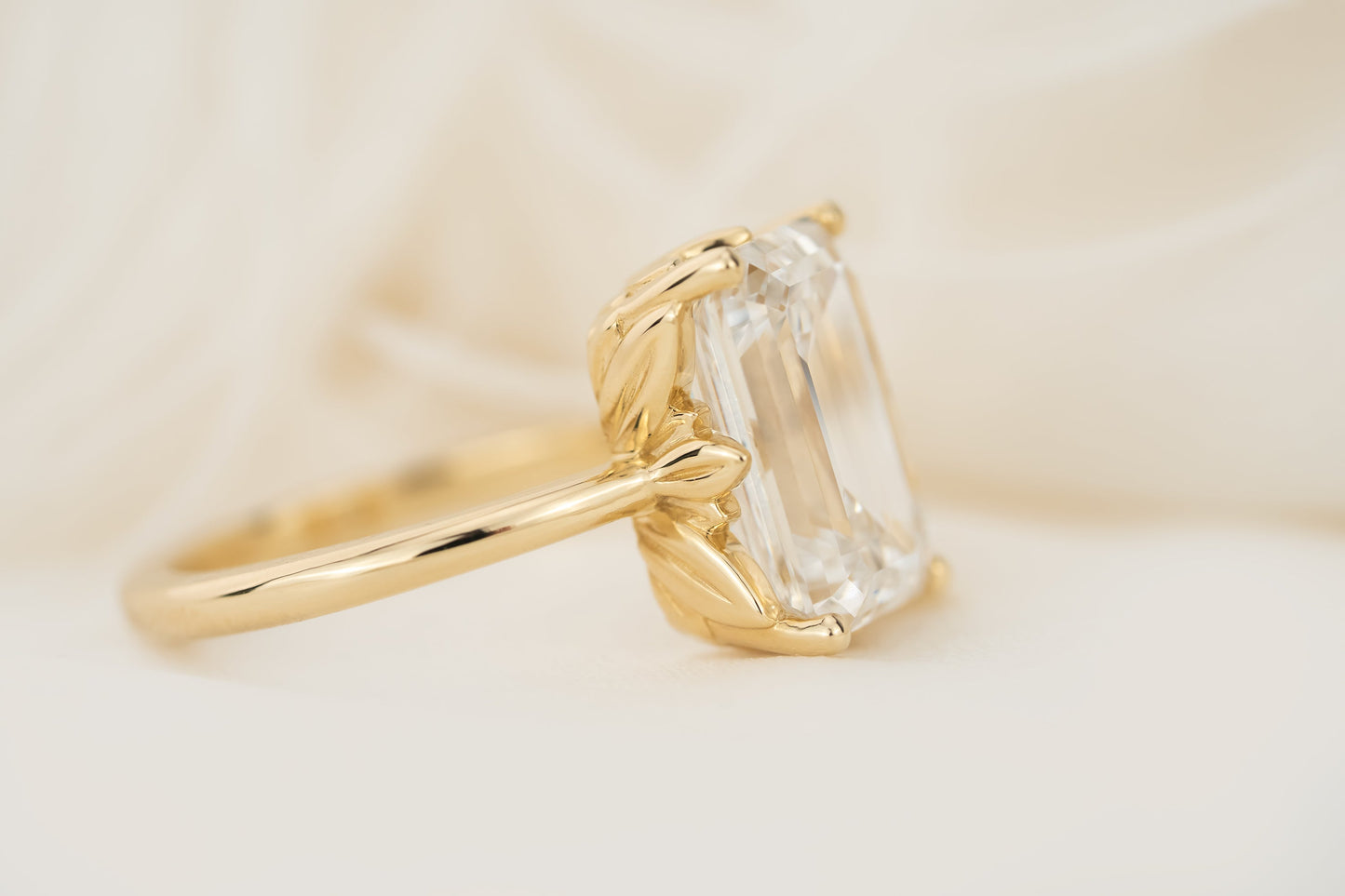 The Lilias Ring | 5.96 CT Emerald Cut Diamond