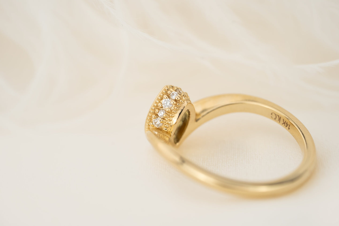 The Contoured Sitara Ring | 0.71 CT Marquise Green Sapphire