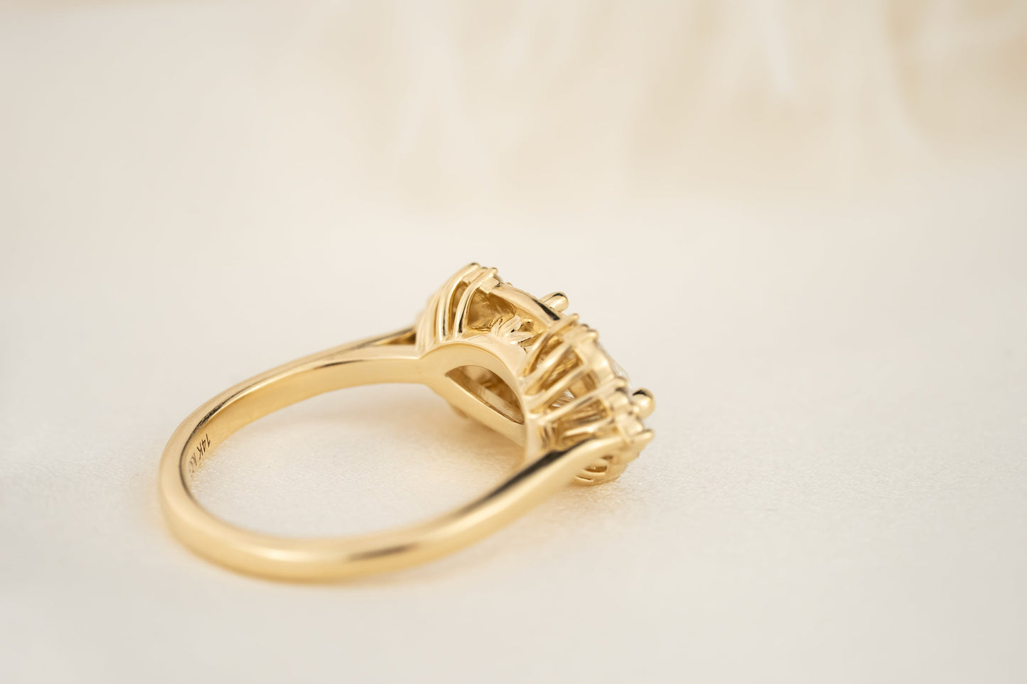 The Everlight Heirloom Ring | 1.66 CT Marquise Diamond | East-West