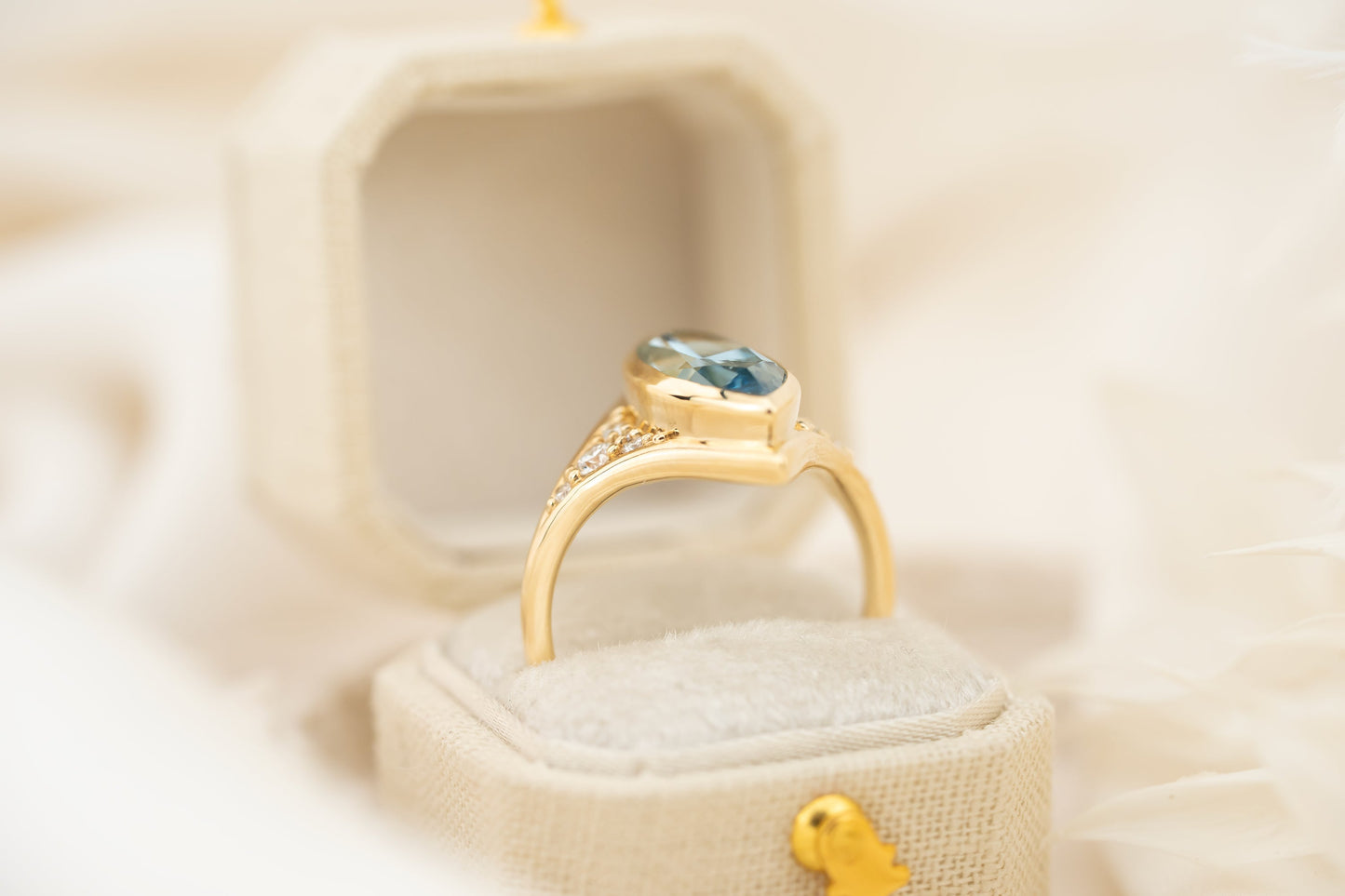 The Acrux Ring | 2.58 CT Marquise Aquamarine