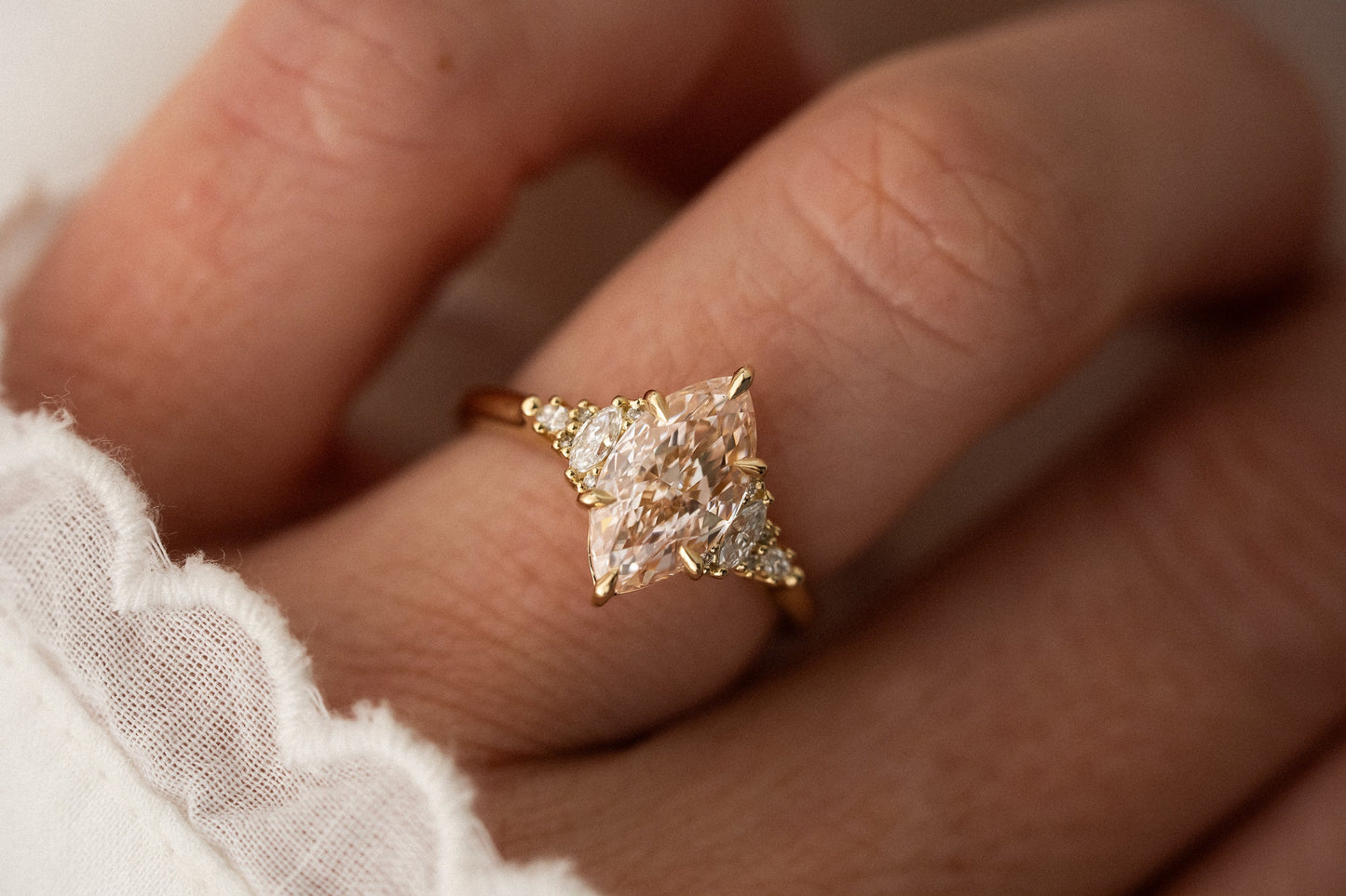 The Maeve Ring | 2.43 CT Marquise Pink Diamond