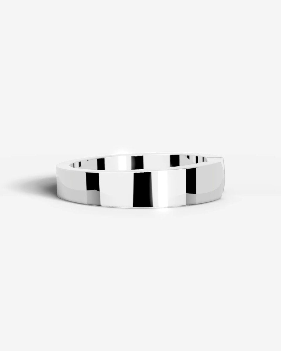 David Wedding Band Lab Grown Diamond Wedding Ring - White Gold