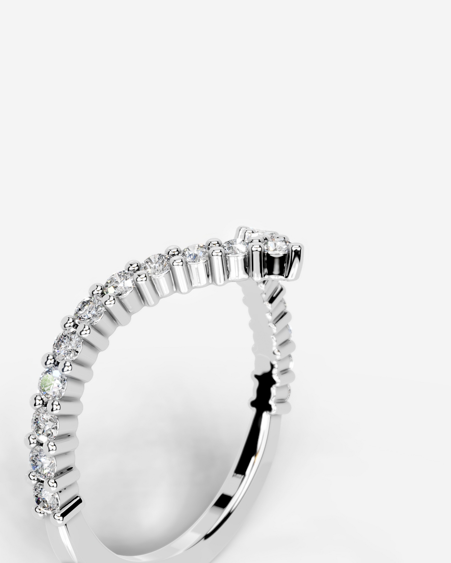 Dawn Lab Grown Round Diamond Wedding Ring - White Gold - 18K - 2ct