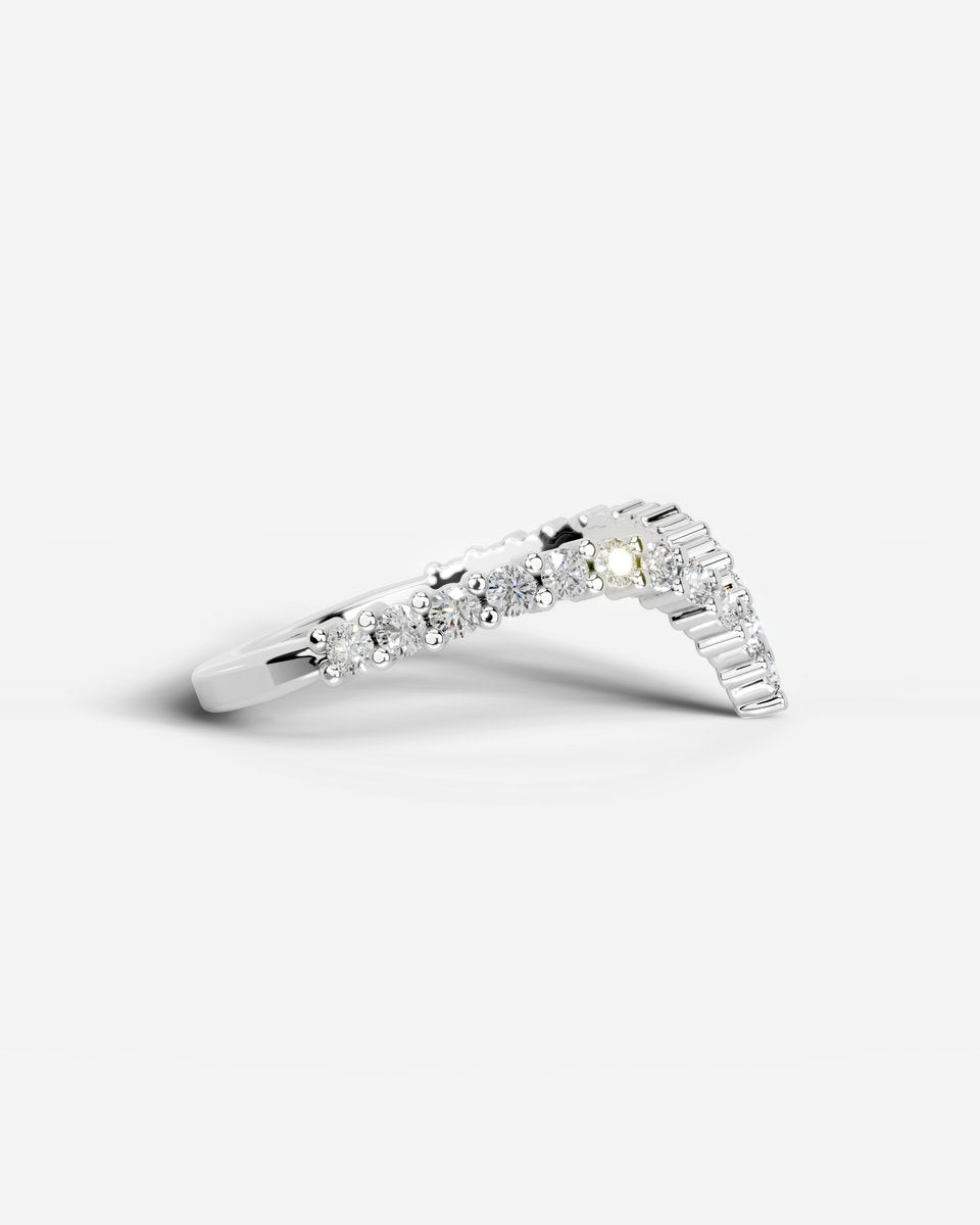 Dawn Lab Grown Round Diamond Wedding Ring - Platinum