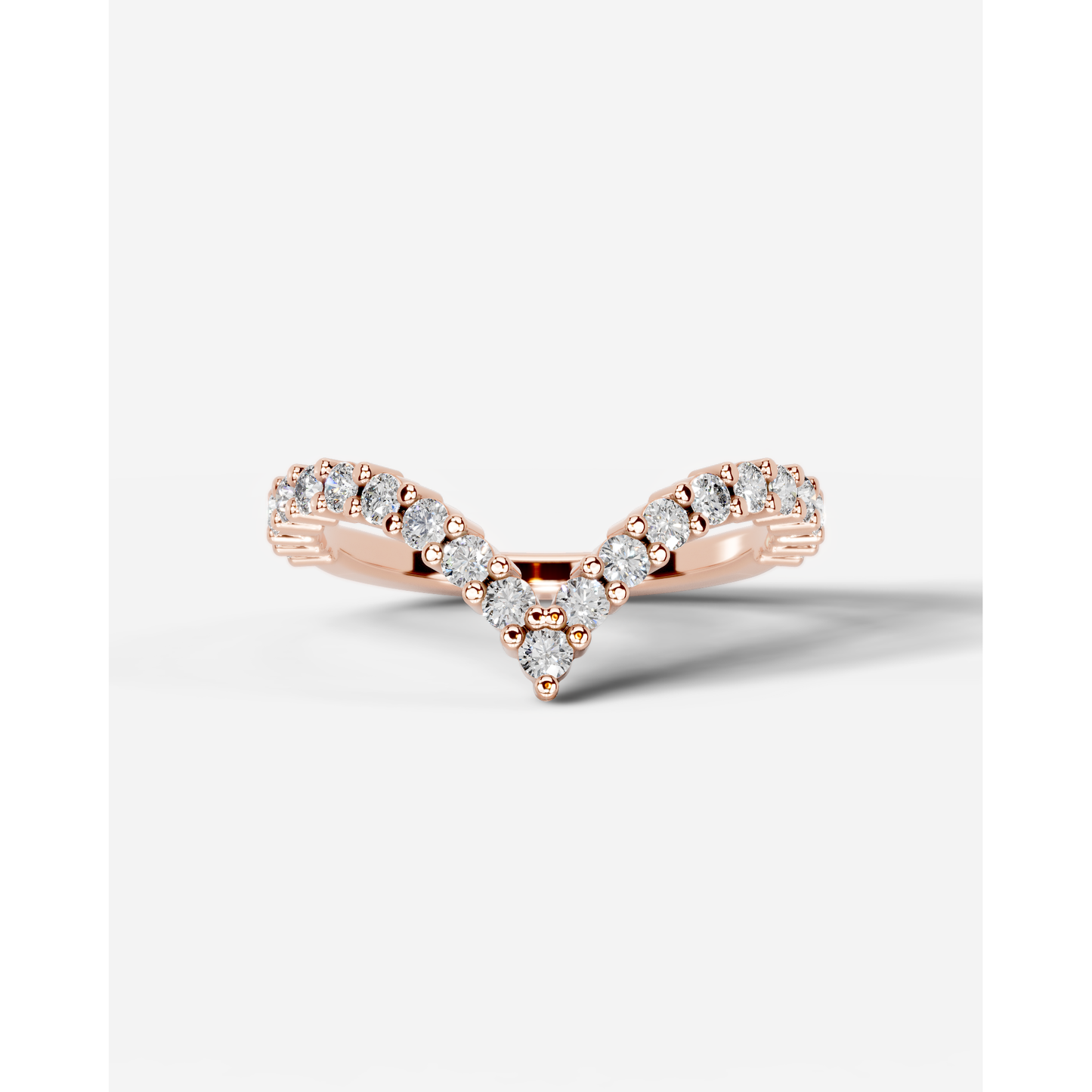 Dawn Lab Grown Round Diamond Wedding Ring - Rose Gold - 18K - 4ct