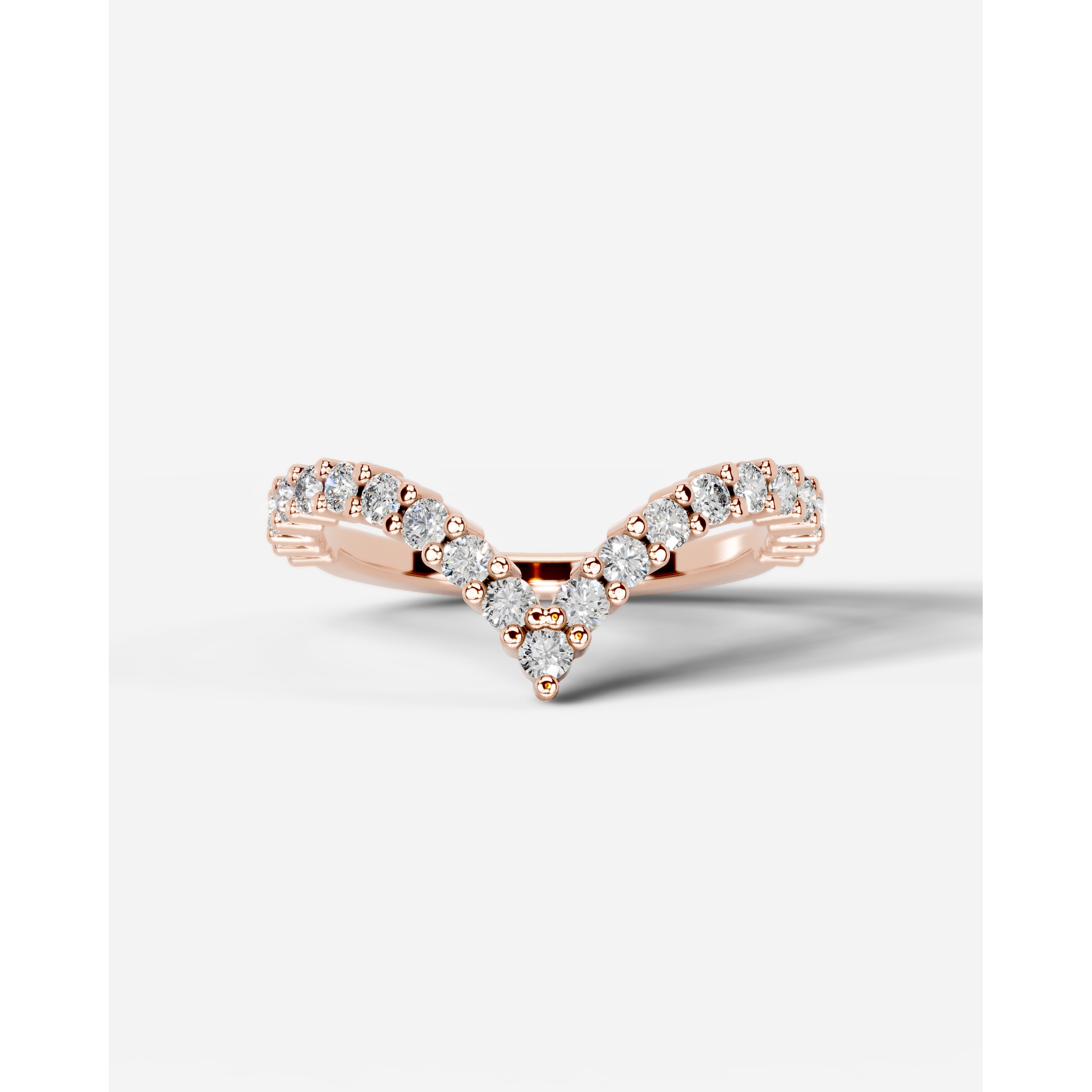 Dawn Lab Grown Round Diamond Wedding Ring - Rose Gold - 18K - 4ct