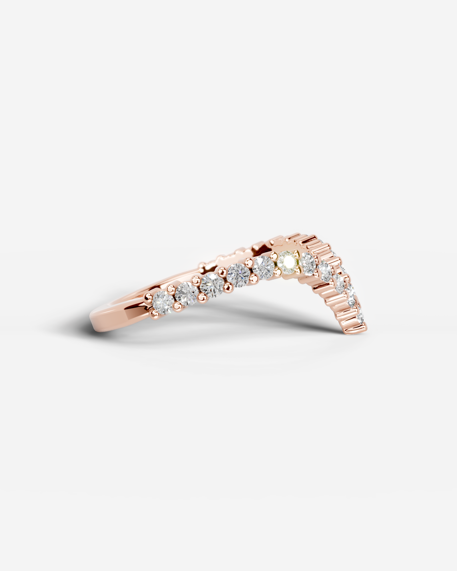 Dawn Lab Grown Round Diamond Wedding Ring - Rose Gold - 18K - 3ct