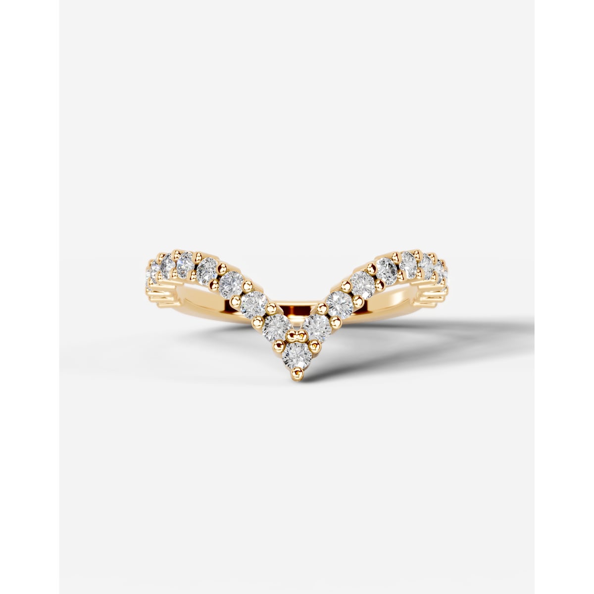 Dawn Lab Grown Round Diamond Wedding Ring - Yellow Gold