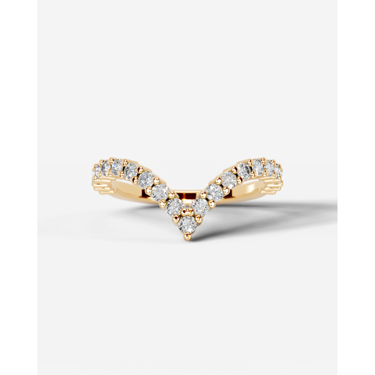 Dawn Lab Grown Round Diamond Wedding Ring - Yellow Gold - 18K - 4ct
