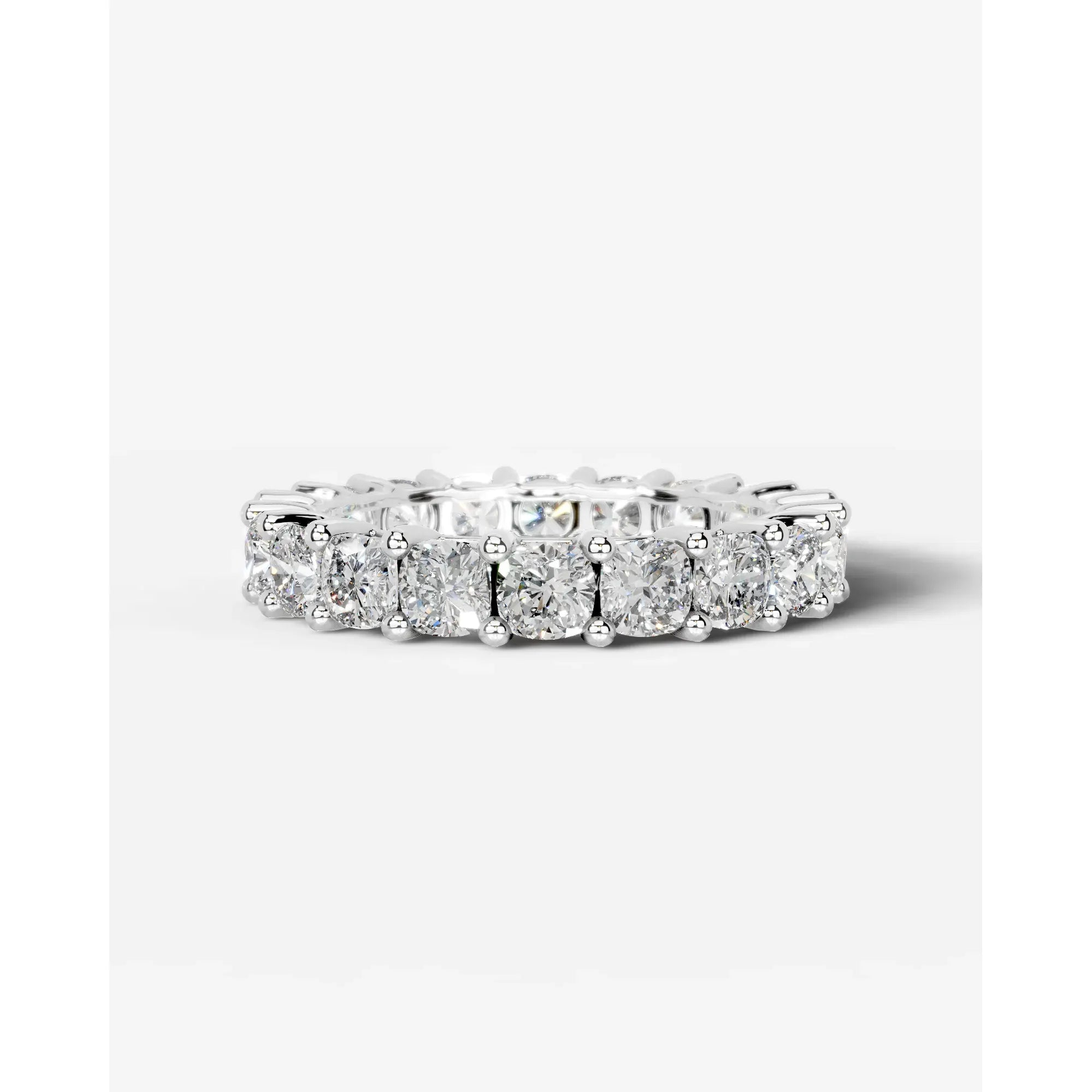 Dianna Lab Grown Cushion Diamond Wedding Ring - White Gold - 18K - 6ct
