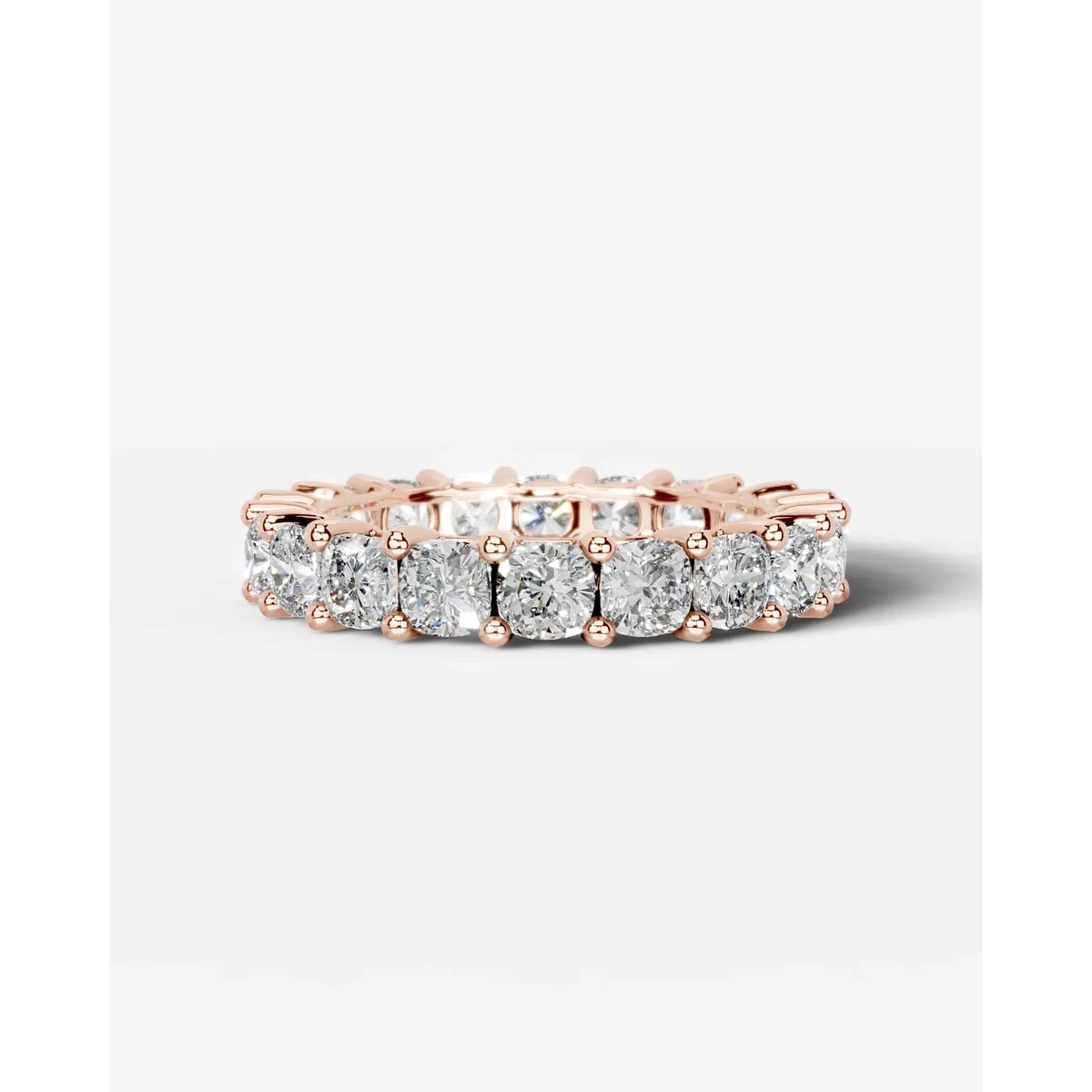 Dianna Lab Grown Cushion Diamond Wedding Ring - Rose Gold