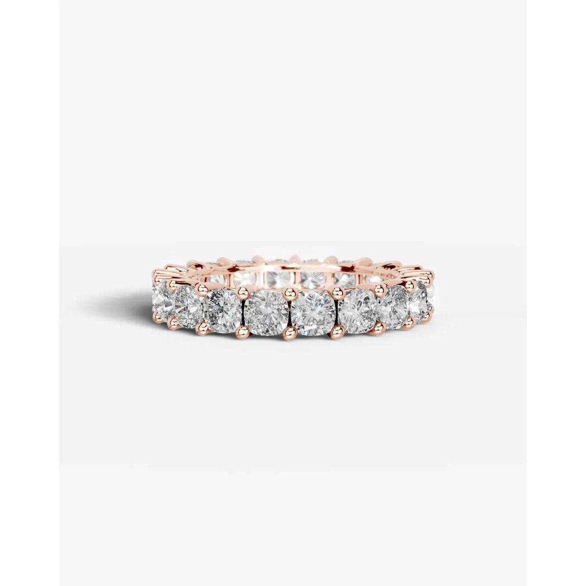 Dianna Lab Grown Cushion Diamond Wedding Ring - Rose Gold