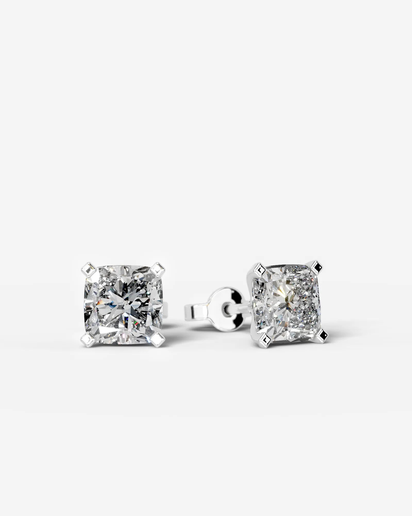 Dianna Lab Grown Cushion Diamond Wedding Ring - White Gold - 18K - 3ct