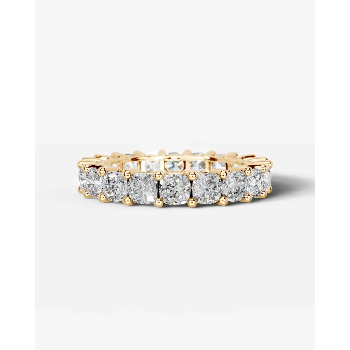 Dianna Lab Grown Cushion Diamond Wedding Ring - Yellow Gold