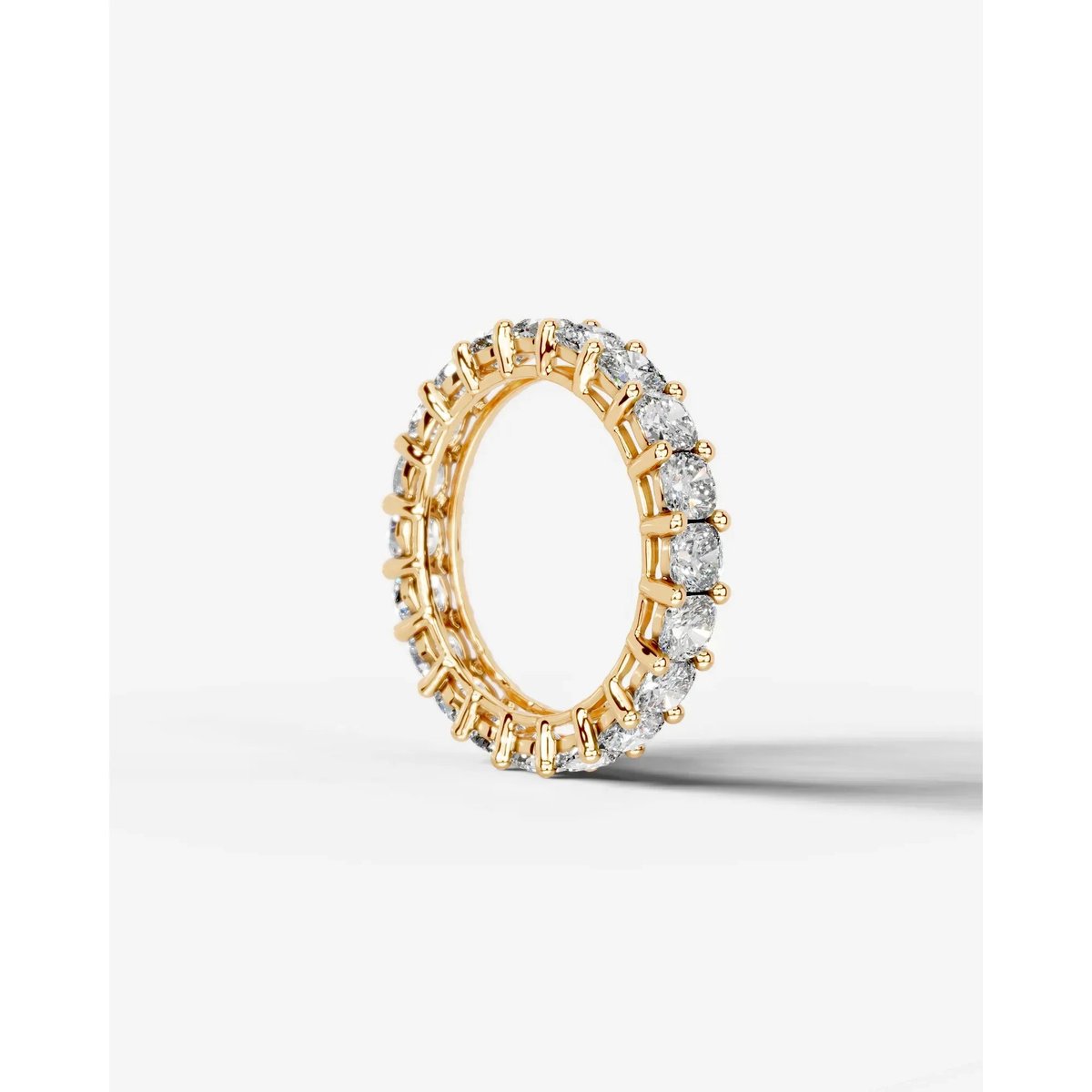 Dianna Lab Grown Cushion Diamond Wedding Ring - Yellow Gold