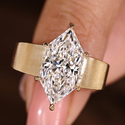 Solitaire Style 4 Carat Dutch Marquise Diamond Ring