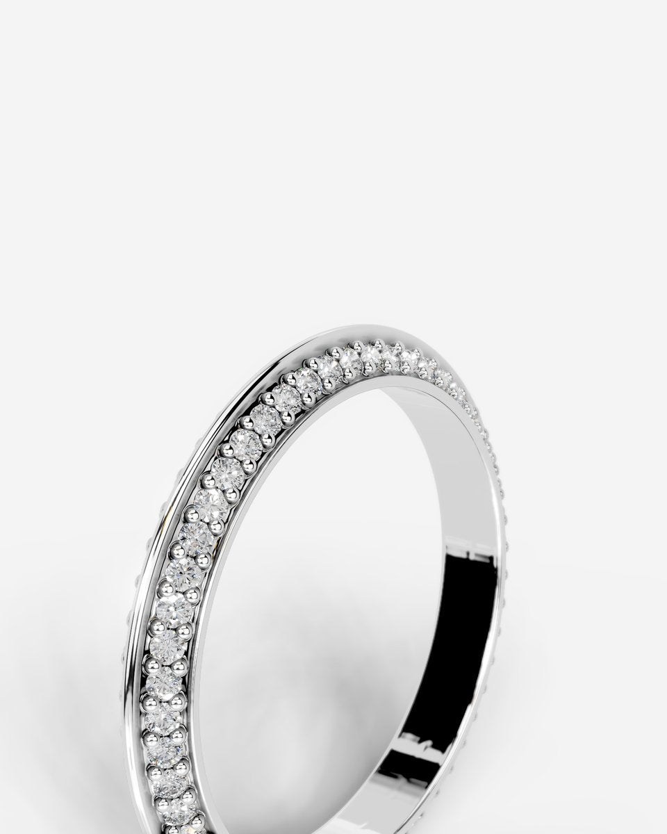 Eliana Lab Grown Round Diamond Wedding Ring - Platinum