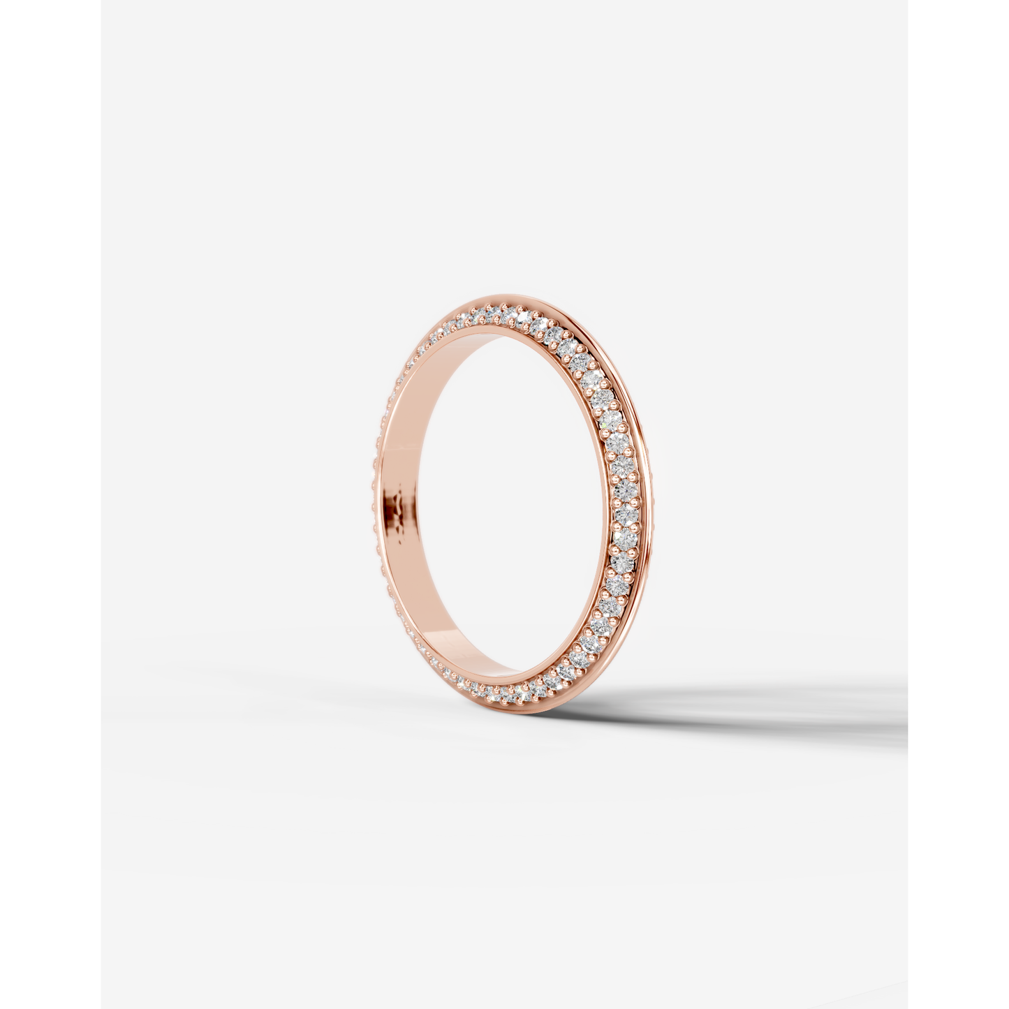 Eliana Lab Grown Round Diamond Wedding Ring - Rose Gold - 18K - 6ct