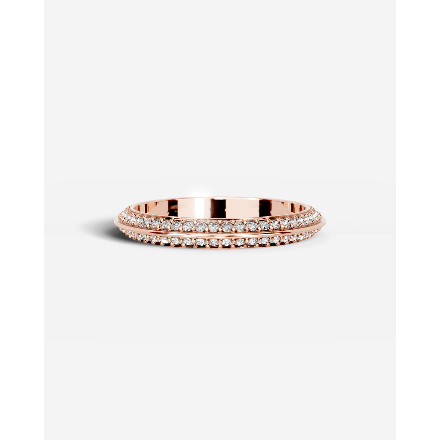 Eliana Lab Grown Round Diamond Wedding Ring - Rose Gold - 18K - 2ct