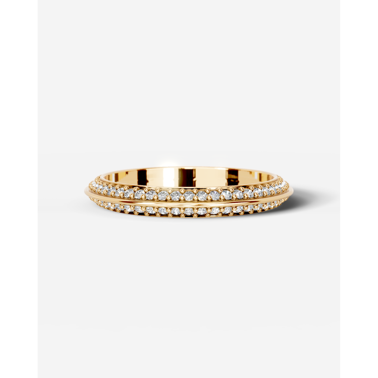 Eliana Lab Grown Round Diamond Wedding Ring - Yellow Gold - 18K - 4ct
