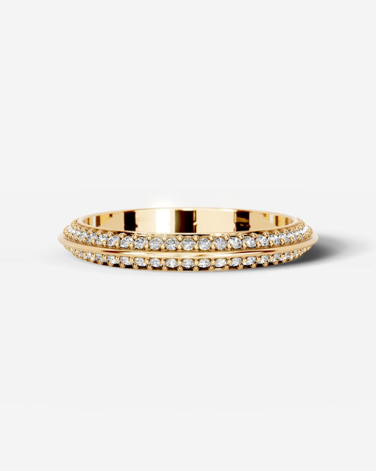 Eliana Lab Grown Round Diamond Wedding Ring - Yellow Gold