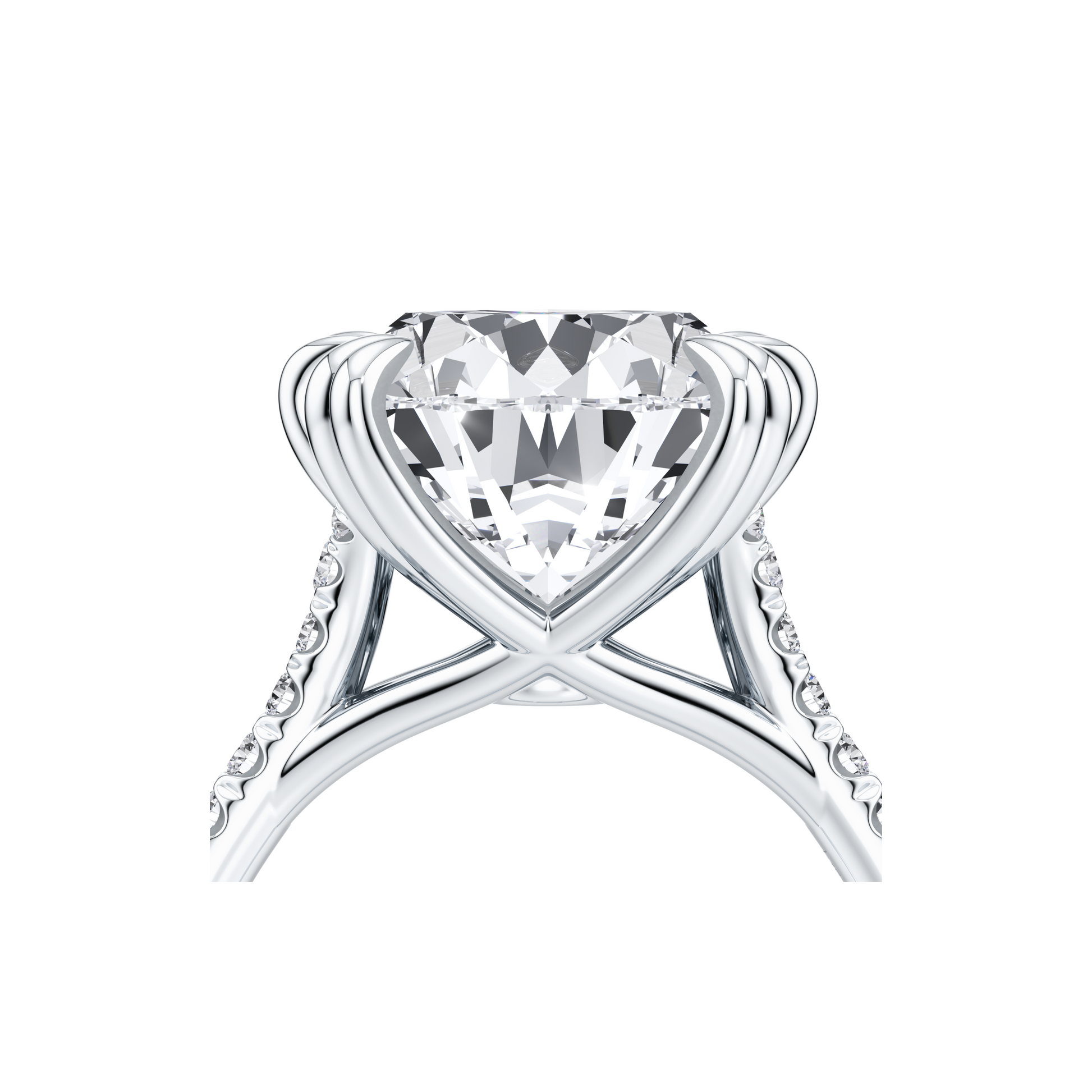 Lara Jewels High Jewellry High Jewelry | Elle Pear Solitaire Lab Diamond Engagement Ring - Pear - 18k White Gold - Lifestyle View