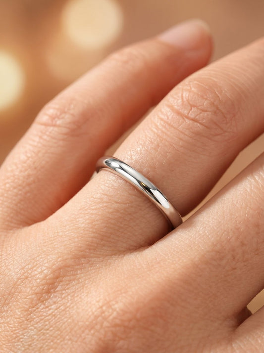 Eloise Wedding Band Lab Grown Diamond Wedding Ring - White Gold