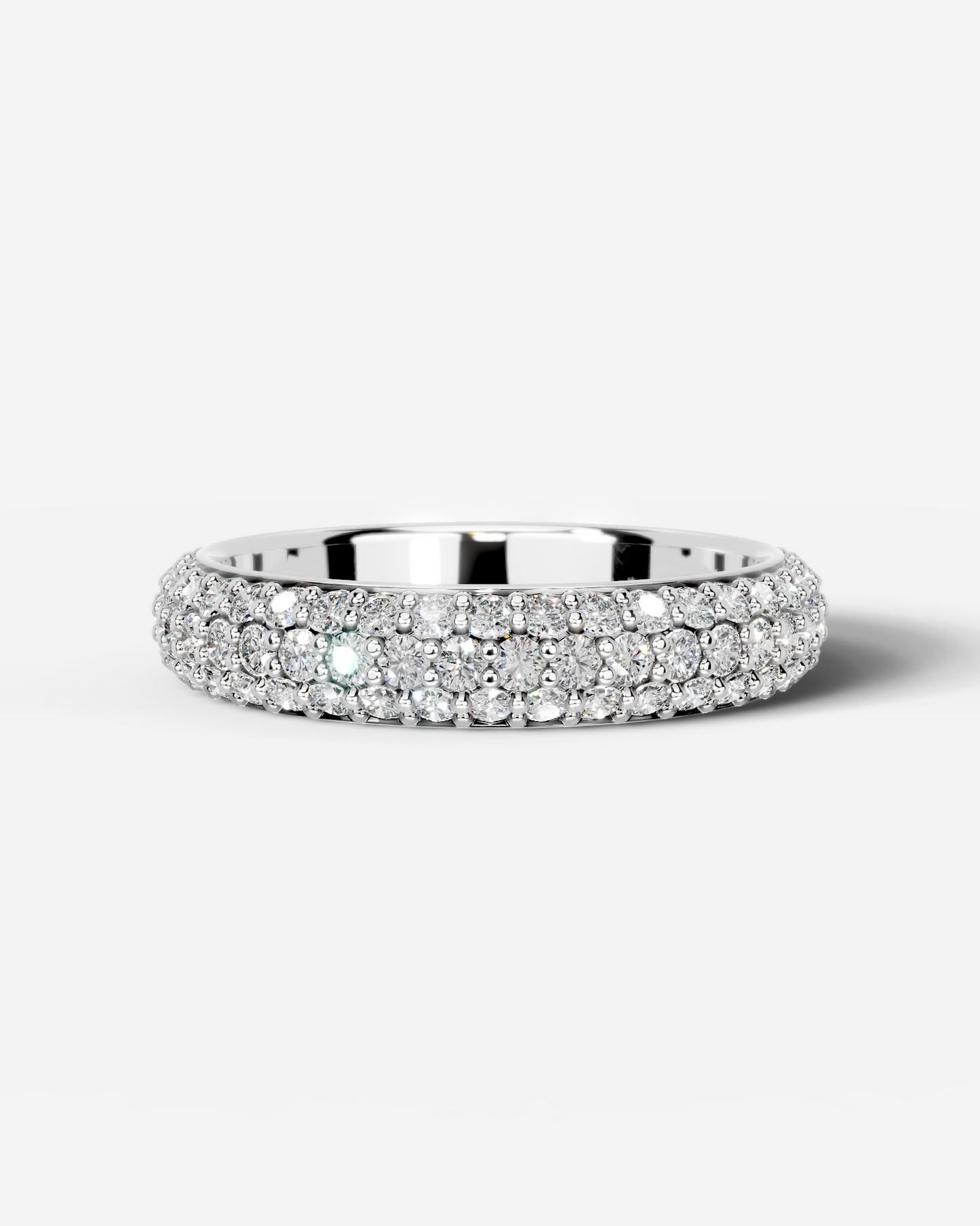 Emma Lab Grown Round Diamond Wedding Ring - White Gold - 18K - 5ct