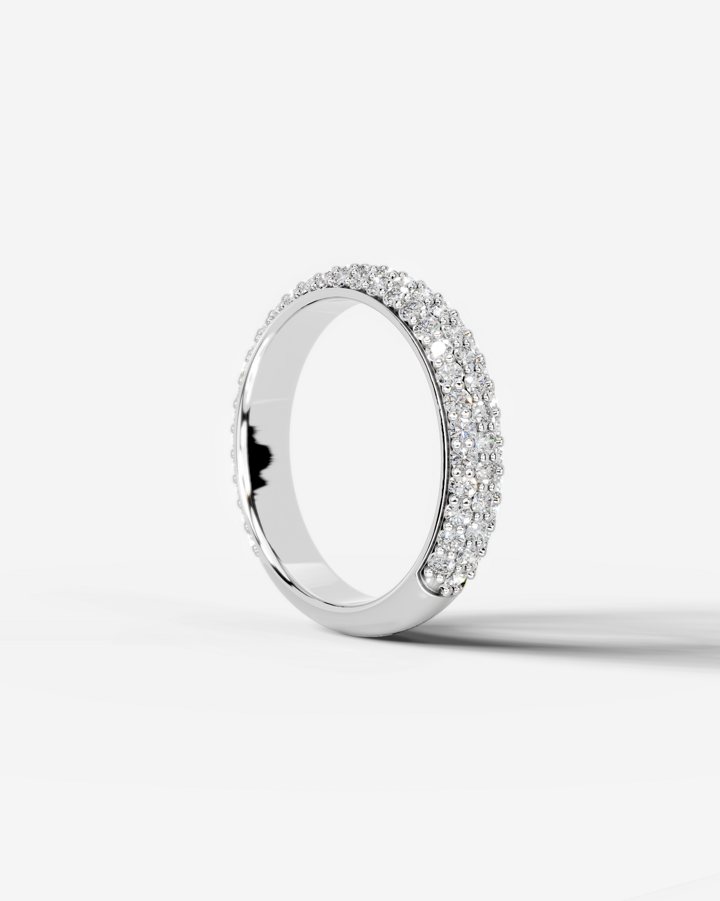 Emma Lab Grown Round Diamond Wedding Ring - White Gold - 18K - 6ct