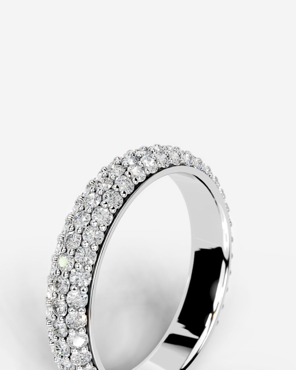 Emma Lab Grown Round Diamond Wedding Ring - Platinum