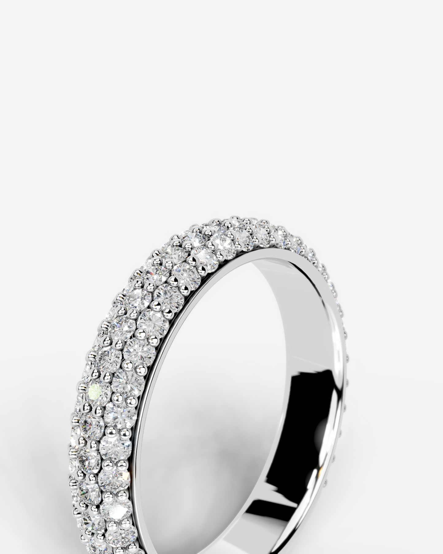 Emma Lab Grown Round Diamond Wedding Ring - White Gold - 14K - 6ct