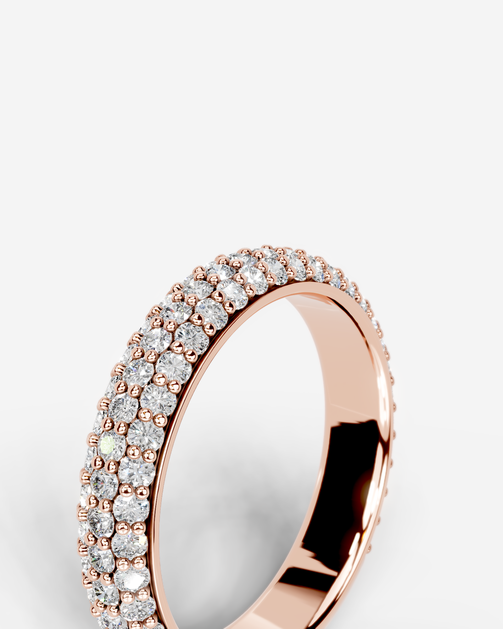 Emma Lab Grown Round Diamond Wedding Ring - Rose Gold - 14K - 6ct
