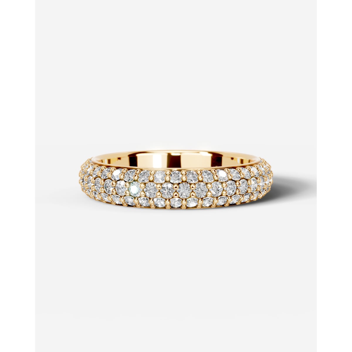 Emma Lab Grown Round Diamond Wedding Ring - Yellow Gold