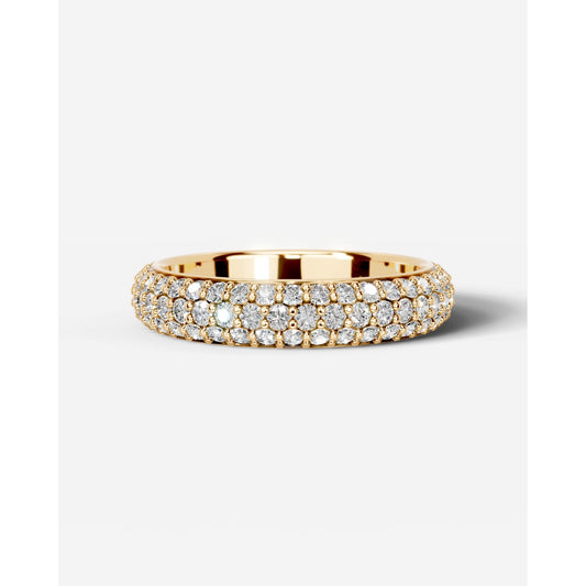 Emma Lab Grown Round Diamond Wedding Ring - Yellow Gold